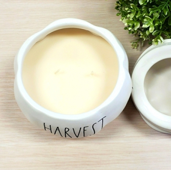 Rae Dunn White Pumpkin Scented Candle - Picture 2 of 9